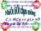 Bài giảng Toán 5: Viết các số đo khối lượng dưới dạng số thập phân - GV. Nguyễn Thị Ái Mỵ