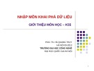 Bài giảng Nhập môn khai phá dữ liệu: Giới thiệu môn học – K55