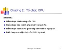 Bài giảng Chương 2: Tổ chức CPU