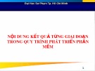 Bài giảng Nội dung kết quả từng giai đoạn trong quy trình phát triển phần mềm