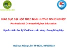 Báo cáo Giáo dục đại học theo định hướng nghề nghiệp