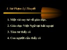 Bài giảng Sư phạm lý thuyết