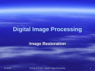 Digital Image Processing: Image Restoration - Duong Anh Duc