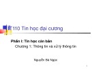 Bài giảng Tin học đại cương: Phần I (Chương 1) - TS.Nguyễn Bá Ngọc