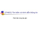 Bài giảng Tìm kiếm và trình diễn thông tin: Bài 17 - TS.Nguyễn Bá Ngọc