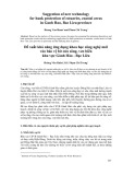 Đề xuất khả năng ứng dụng khoa học công nghệ mới vào bảo vệ bờ cửa sông, ven biển khu vực Gành Hào - Bạc Liêu