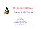 Bài giảng Hệ điều hành Unix-Linux: Chương 3 - Đặng Thu Hiền