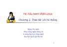 Bài giảng Hệ điều hành Unix-Linux: Chương 2 - Đặng Thu Hiền