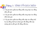 Bài giảng Bài tập: Tài chính quốc tế