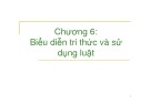 Bài giảng Trí tuệ nhân tạo - Chương 6: Biểu diễn tri thức và sử dụng luật