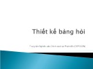 Bài giảng Thiết kế bảng hỏi: Bài 2