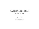 Bài giảng OOAD năm 2013: Bài 3 - Phân tích