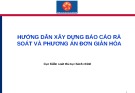 Bài giảng Hướng dẫn xây dựng báo cáo rà soát và phương án đơn giản hóa