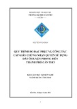 Báo cáo thực tập: Quy trình đo đạc phục vụ công tác cấp giấy chứng nhận quyền sử dụng đất ở huyện Phong Điền thành phố Cần Thơ