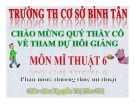 Bài giảng Mỹ thuật Lớp 6: Bài 32 - Thường thức mỹ thuật - Nguyễn Thị Kim Chi