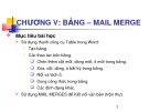 Bài giảng Tin học căn bản Phần 2 Chương 5 - KS. Lê Thanh Trúc