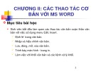 Bài giảng Tin học căn bản: Phần 2 Chương 2 - KS. Lê Thanh Trúc