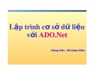 Bài giảng Lập trình trên Windows với Microsoft® .NET: Bài 9 - Hồ Hoàn Kiếm