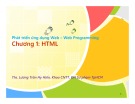 Bài giảng Phát triển ứng dụng Web – Web Programming: Chương 1 - ThS. Lương Trần Hy Hiến