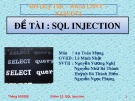 Bài thuyết trình: SQL injection