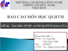 Bài thuyết trình: Tìm hiểu SNMP và PM QLHTM Orion NTA