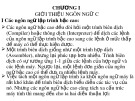 Bài giảng Ngôn ngữ lập trình C - Chương 1: Giới thiệu ngôn ngữ C