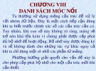 Bài giảng Ngôn ngữ lập trình C - Chương 8: Danh sách móc nối