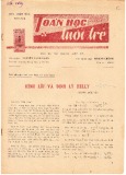 Toán học và tuổi trẻ Số 121 (5/1981)