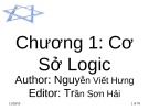 Bài giảng Toán rời rạc: Chương 1 - Nguyễn Viết Hưng, Trần Sơn Hải