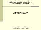 Bài giảng Lập trình java - Trường ĐH Công Nghệ Thông Tin