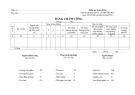 Biểu mẫu Bảng chấm công