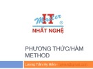 Bài giảng Phương thức/hàm Method - Lương Trần Hy Hiến