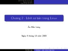 Bài giảng Linux: Chương 2 - Âu Bửu Long