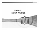 Bài giảng Cơ sở dữ liệu: Chương 5 - Ngôn ngữ SQl