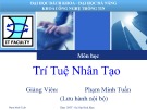 Bài giảng môn Trí tuệ nhân tạo - Phạm Minh Tuấn