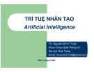 Bài giảng Trí tuệ nhân tạo (Artificial Intelligent) - TS. Nguyễn Đình Thuân