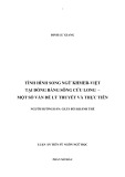 Luận án Tiến sỹ Ngôn ngữ học: Tình hình song ngữ Khmer-Việt tại Đồng bằng sông Cửu Long – Một số vấn đề lý thuyết và thực tiễn