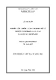 Tóm tắt Luận văn Thạc sĩ Khoa học: Nghiên cứu chiết tách Curcumin từ củ nghệ vàng Champasak – Lào bằng dung dịch NaOH