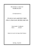 Tóm tắt Luận văn Thạc sĩ Kỹ thuật: Ứng dụng Matlab để phát triển công cụ nhận dạng mô hình