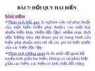 Bài giảng Bài 7: Hồi quy hai biến