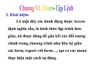 Bài giảng MS Access 2003: Chương 6 - Macro - Tập lệnh