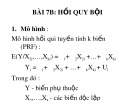 Bài giảng Bài 7B: Hồi quy bội