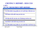 Bài giảng MS Access 2003: Chương 5 - Report – Báo cáo