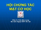 Bài giảng Hội chứng tắc mạch cơ học - PGS.TS. Trần Bảo Long
