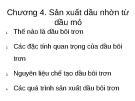 Bài giảng Chương 4: Sản xuất dầu nhờn từ dầu mỏ