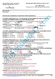 Đề thi thử THPT quốc gia 2015 lần 1 có đáp án môn: Tiếng Anh