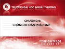 Bài giảng Đầu tư chứng khoán: Chương 6 - Nguyễn Thị Thu Huyền