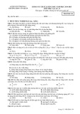 Đề thi khảo sát chất lượng đầu năm học 2014-2015 có đáp án môn: Vật lý 11 - Trường THPT Văn Quán (Mã đề thi 134)