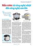 Nấu cơm: Từ công nghệ nhiệt đến công nghệ cao tần