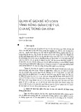 Quan hệ giữa trẻ rối loạn tăng động giảm chú ý và cha mẹ trong gia đình - Nguyễn Thị Vân Thanh